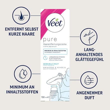 Enthaarungscreme Bikini & Achseln, 100 ml Veet