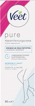 Enthaarungscreme Körper & Beine sensitiv, 90 ml Veet