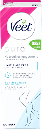 Enthaarungscreme Körper & Beine sensitiv, 90 ml
