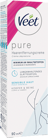 Enthaarungscreme Körper & Beine sensitiv, 90 ml Veet