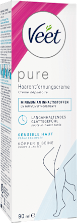 Enthaarungscreme Körper & Beine sensitiv, 90 ml Veet