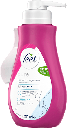 Haarentfernungscreme Körper & Beine Pumpspender sensitiv, 400 ml