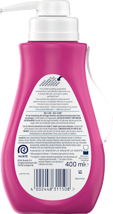 Haarentfernungscreme Körper & Beine Pumpspender sensitiv, 400 ml