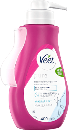 Haarentfernungscreme Körper & Beine Pumpspender sensitiv, 400 ml