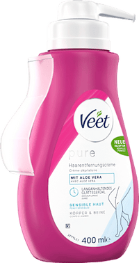 Haarentfernungscreme Körper & Beine Pumpspender sensitiv, 400 ml