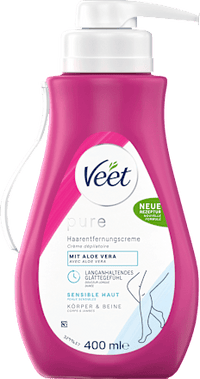 Haarentfernungscreme Körper & Beine Pumpspender sensitiv, 400 ml