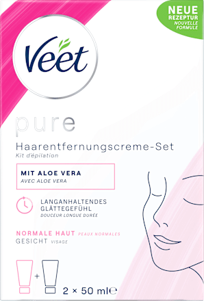 Haarentfernungscreme-Set Gesicht (2 x 50 ml), 100 ml