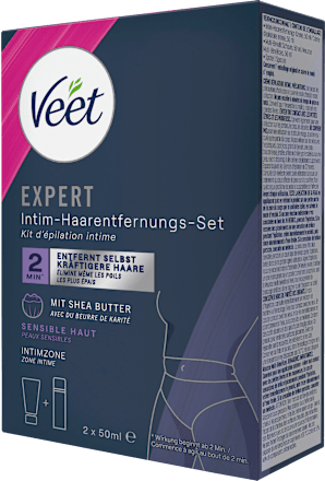 Intimbereich Set Expert, Enthaarungscreme & Multi-Benefit-Schaum (2x50 ml), 100 ml