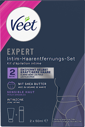 Intimbereich Set Expert, Enthaarungscreme & Multi-Benefit-Schaum (2x50 ml), 100 ml