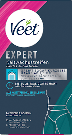 Koude waxstrips bikinilijn &amp; oksels, 16 stuks