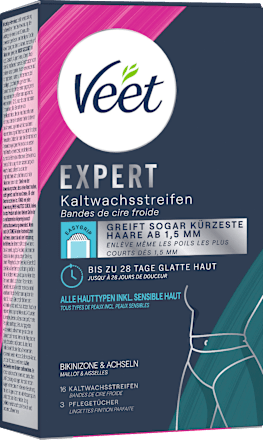 Koude waxstrips bikinilijn &amp; oksels, 16 stuks