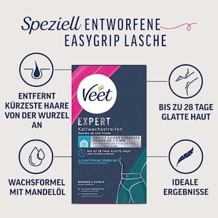 Kaltwachsstreifen Expert Bikinizone & Achseln, 16 St