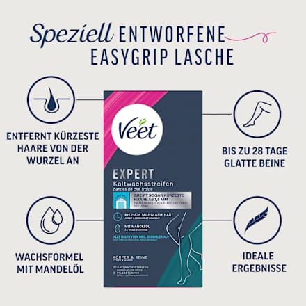 Kaltwachsstreifen Expert Körper & Beine, 20 St