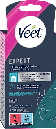Koude waxstrips gezichtsexpert, 20 stuks
