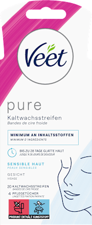 Koude waxstrips voor het gevoelige gezicht, 20 stuks