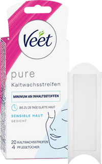 Koude waxstrips voor het gevoelige gezicht, 20 stuks
