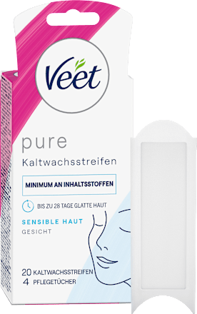Koude waxstrips voor het gevoelige gezicht, 20 stuks