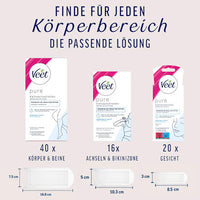 Kaltwachsstreifen Gesicht sensitive, 20 St