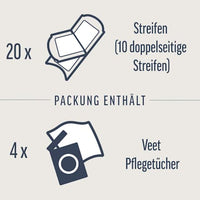 Koude waxstrips voor het gevoelige gezicht, 20 stuks