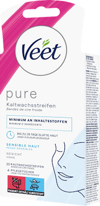 Koude waxstrips voor het gevoelige gezicht, 20 stuks