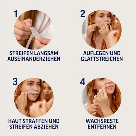 Koude waxstrips voor het gevoelige gezicht, 20 stuks