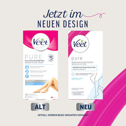 Koude waxstrips lichaam &amp; benen gevoelig, 40 stuks
