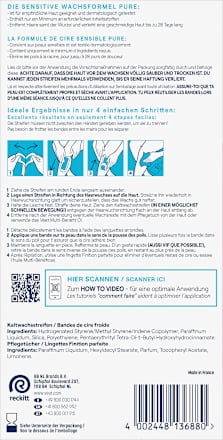 Kaltwachsstreifen Körper & Beine sensitiv, 40 St