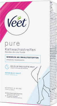 Koude waxstrips lichaam &amp; benen gevoelig, 40 stuks