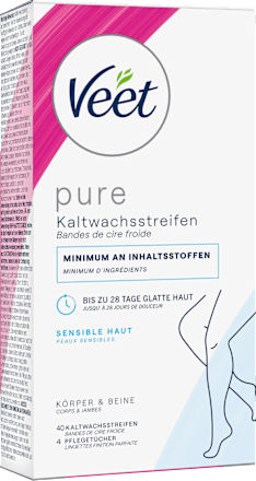 Kaltwachsstreifen Körper & Beine sensitiv, 40 St