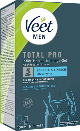 Ontharingsset voor intieme zones (crème + verzorgende balsem), 1 stuk