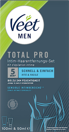 Ontharingsset voor intieme zones (crème + verzorgende balsem), 1 stuk