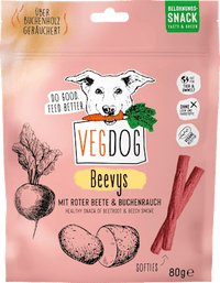Hondensnacks met rode biet en beukenrook, Beevys, 80 g