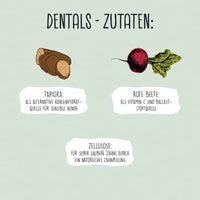 Hondenkauwsnack met rode biet en tapioca, Dentals, 120 g