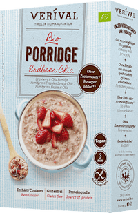 Pap, aardbei-chia, glutenvrij, 350 g