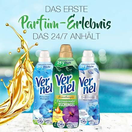 Weichspüler Aromatherapie Faszinierender Dschungel 37WL, 814 ml Vernel