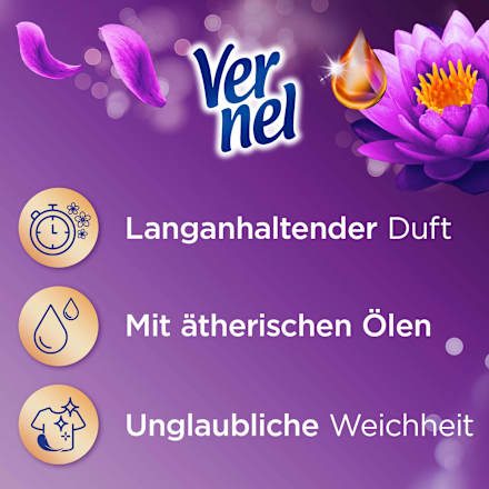 Weichspüler Aromatherapie Traumhafte Lotusblüte 37WL, 814 ml Vernel