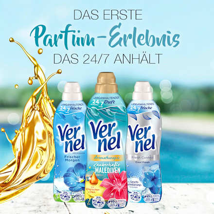Weichspüler Aromatherapie Zauberhafte Malediven 37WL, 814 ml Vernel