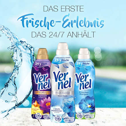 Weichspüler Fresh Control Cool Fresh 37WL, 814 ml Vernel