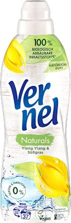 Weichspüler naturals Ylang Ylang & Süßgras 37WL, 814 ml Vernel