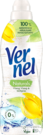 Weichspüler naturals Ylang Ylang & Süßgras 37WL, 814 ml Vernel