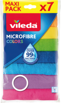 All-purpose doeken microvezel Colors multipack, 7 stuks