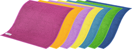 All-purpose doeken microvezel Colors multipack, 7 stuks