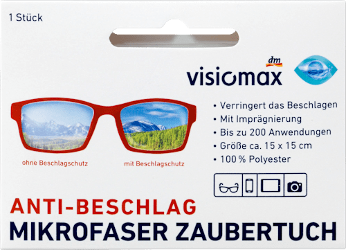 Anti-Beschlag Mikrofaser Zaubertuch, 1 St VISIOMAX