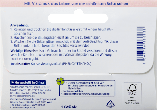 Anti-Beschlag Mikrofaser Zaubertuch, 1 St