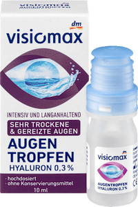 Augentropfen mit 0,3% Hyaluron, ohne Konservierungsmittel, 10 ml VISIOMAX