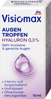 Augentropfen mit 0,3% Hyaluron, ohne Konservierungsmittel, 10 ml