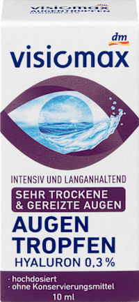 Augentropfen mit 0,3% Hyaluron, ohne Konservierungsmittel, 10 ml VISIOMAX