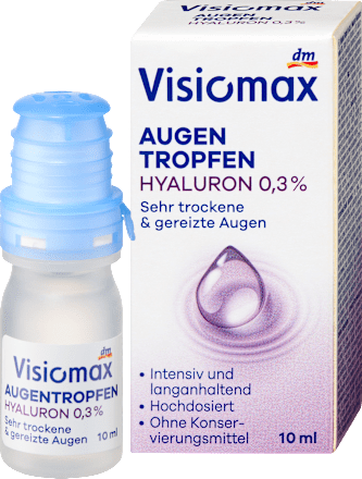Augentropfen mit 0,3% Hyaluron, ohne Konservierungsmittel, 10 ml