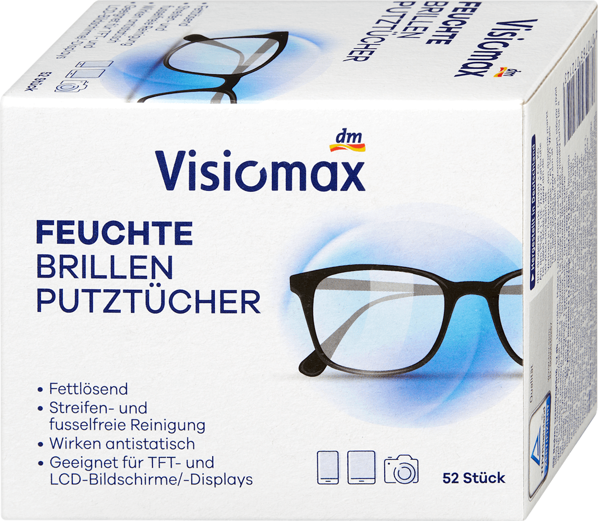 Visiomax Brillenputztücher feucht, 52 St