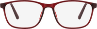 Fertig-Lesebrille dunkelrot transparent +1,00, 1 St